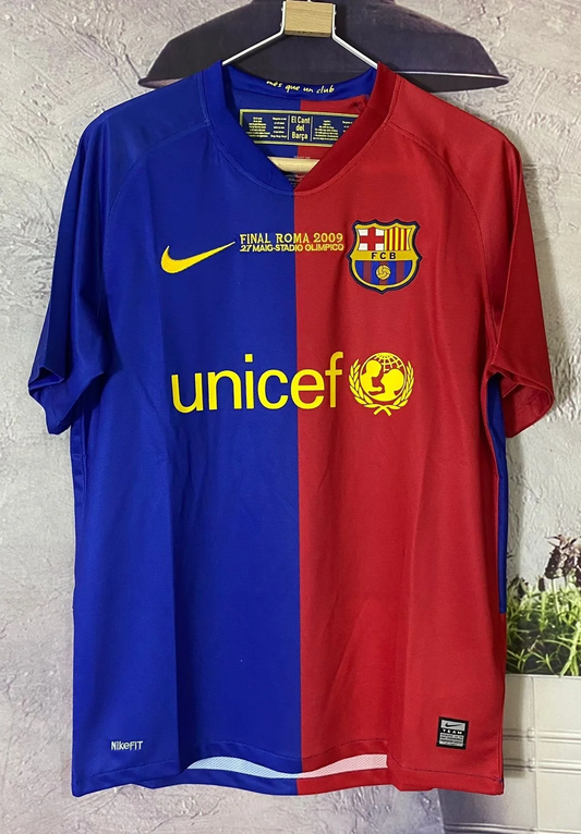 RETRO BARCELONA HOME 2008/09 HALF SLEEVES