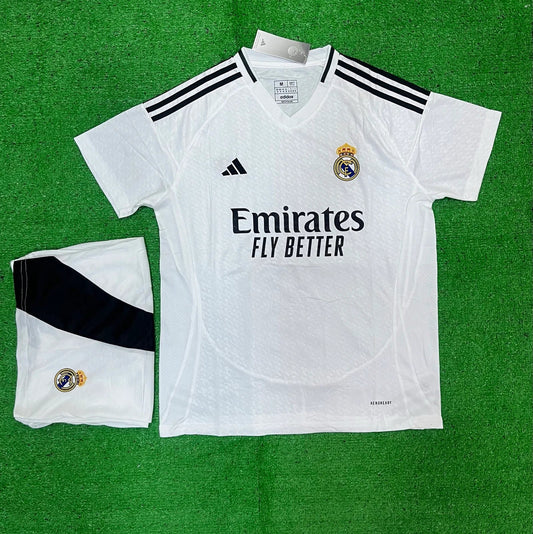 REAL MADRID HOME FULL KIT 2024/25 (JERSEY AND SHORTS)